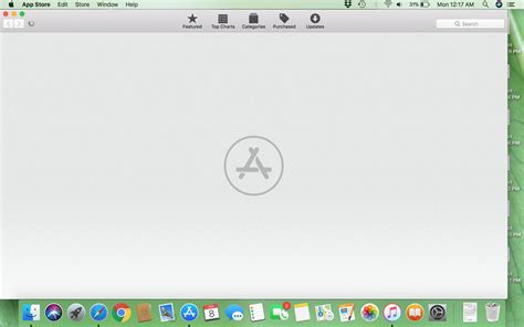 app store blank on mac